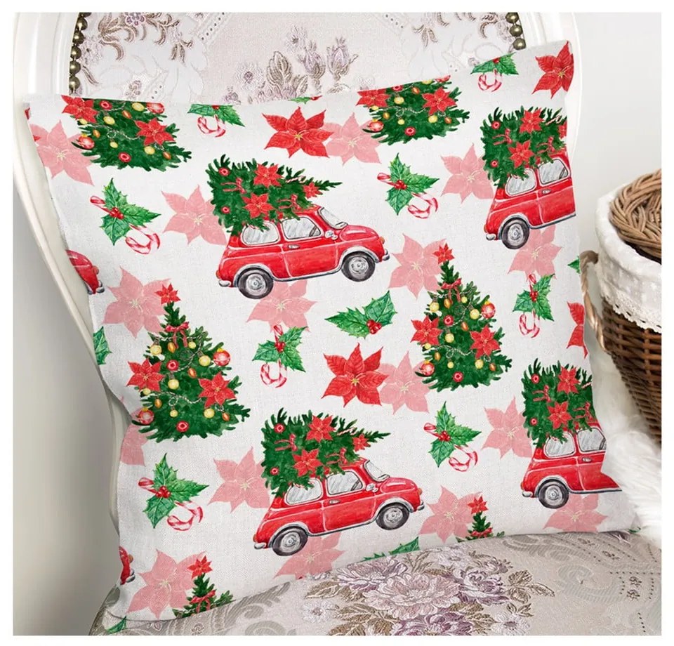 Față de pernă cu model de Crăciun Minimalist Cushion Covers Merry Christmas, 42 x 42 cm