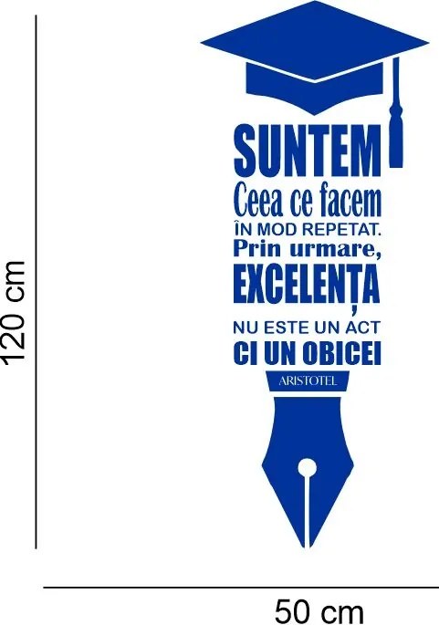 Sticker perete Suntem ceea ce facem in mod repetat
