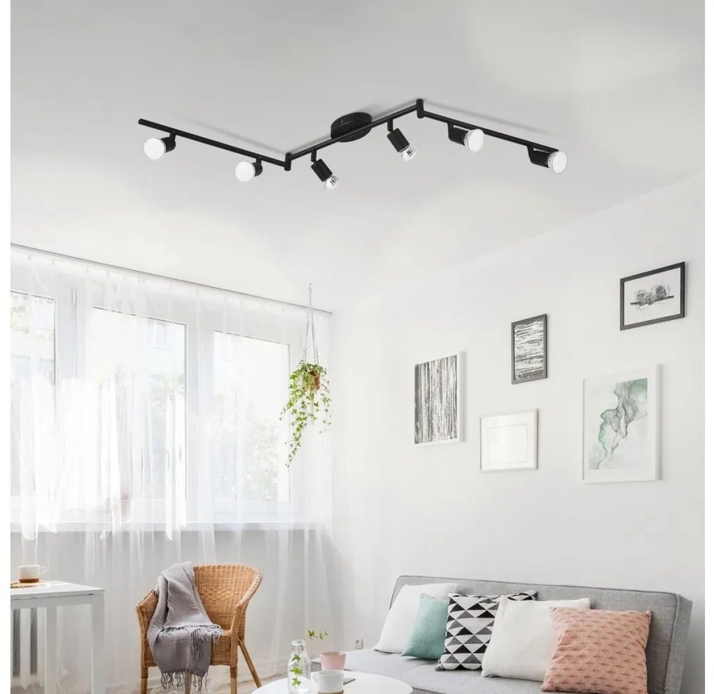 Spot LED Eglo 32433 BUZZ-LED 6xGU10/2,8W/230V 3000K negru