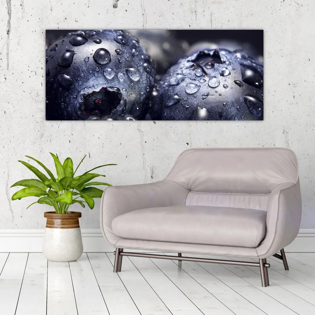 Tablou cu fructe cu picături de apă (120x50 cm)