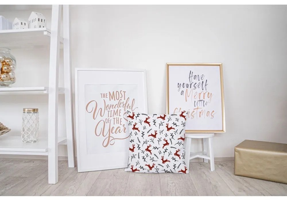 Pernă cu husă din bumbac Butter Kings Deer, 45 x 45 cm