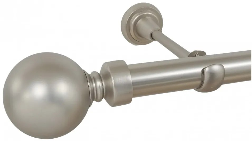 Galerie fara inele KULA BALL/25 - crom mat (Alege marime: 140 cm)