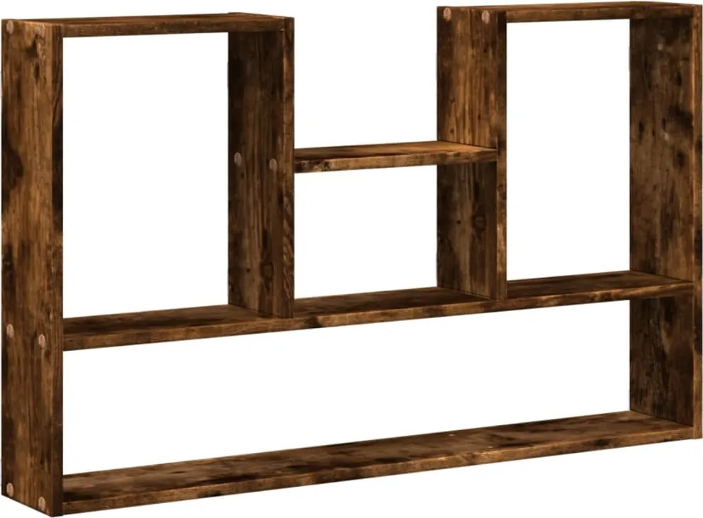 vidaXL Raft de perete, stejar fumuriu, 99x15x60 cm, lemn prelucrat