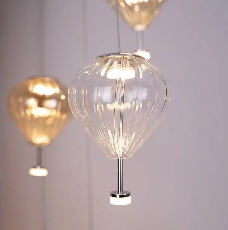Pendul, Lustra LED design deosebit Palloncini 1 Clear