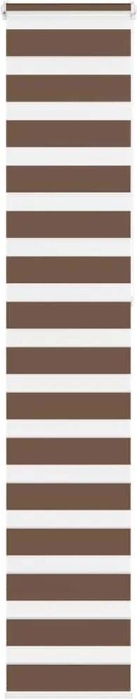 vidaXL Jaluzea tip zebra maro lățime țesătură 35,9 cm poliester