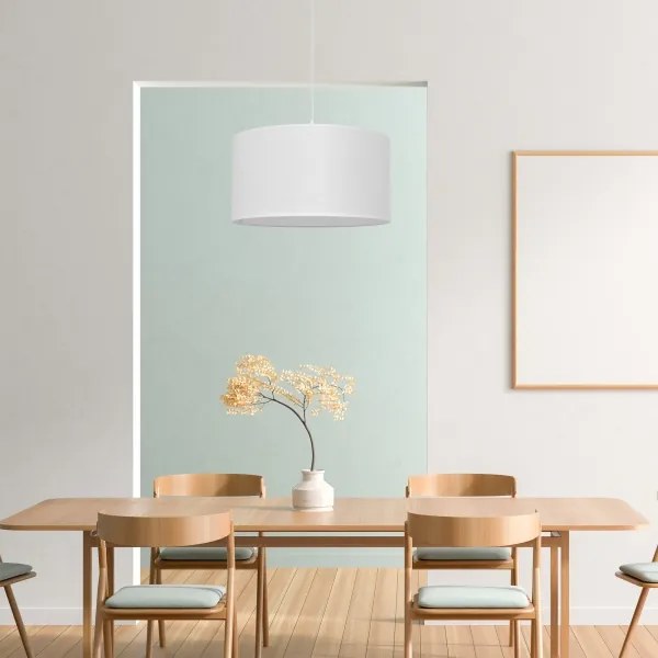 Lustră pe cablu ALBA 1xE27/15W/230V d. 40 cm albă