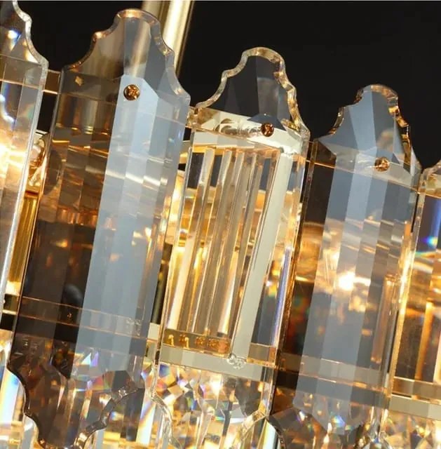 Candelabru Cristal, Elisa, 80-35cm Gold
