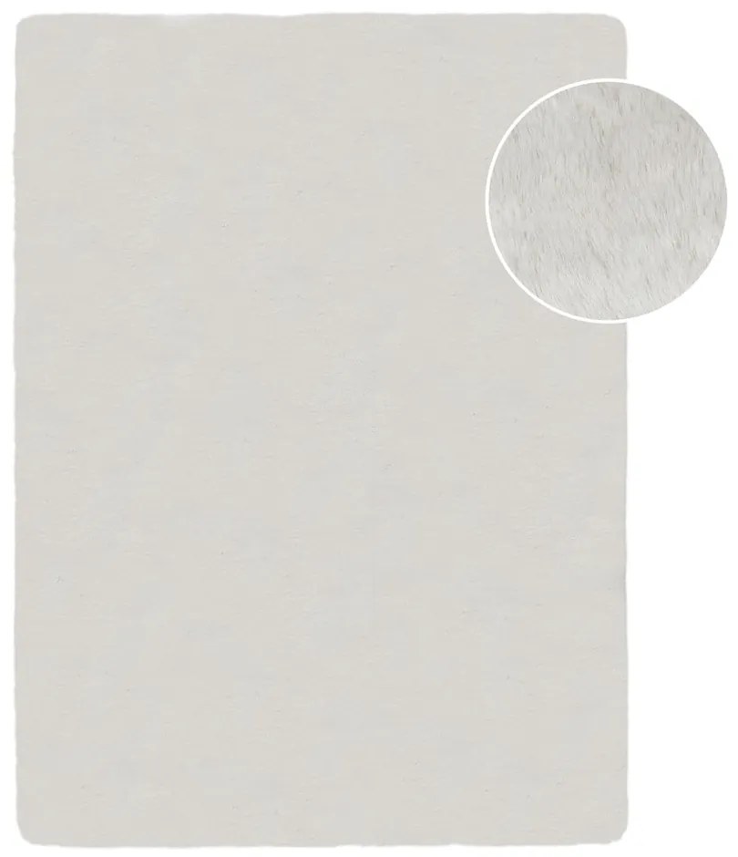Blană albă sintetică 160x230 cm Ivy Luxury Fur – Flair Rugs