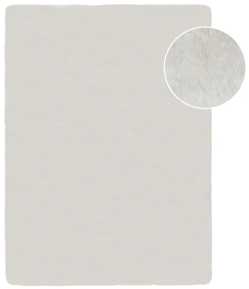 Blană albă sintetică 200x290 cm Ivy Luxury Fur – Flair Rugs