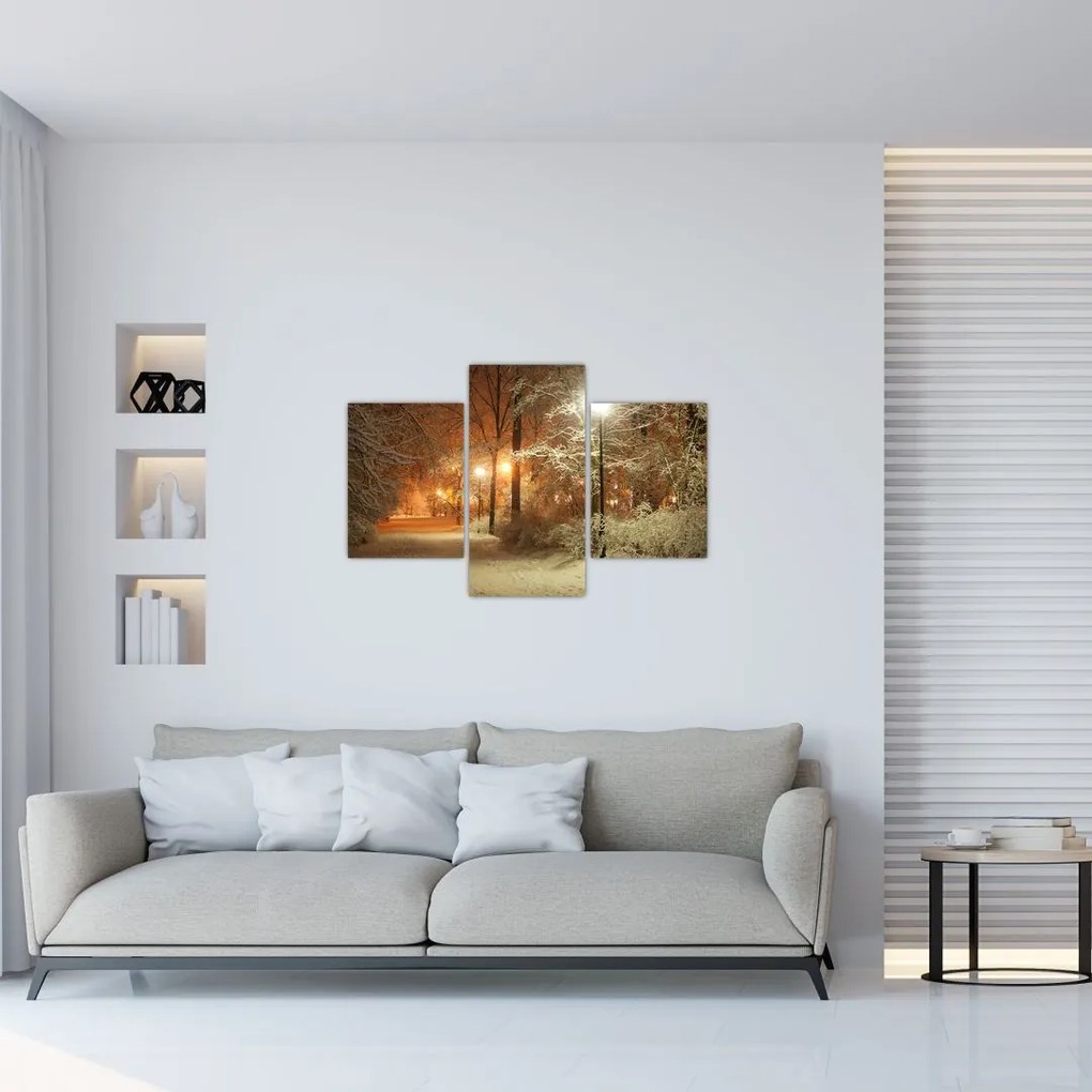 Tablou - Parcul înzăpezit (90x60 cm)