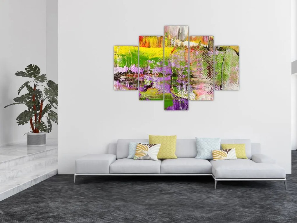 Tablou cu abstracție - pictura (150x105 cm)