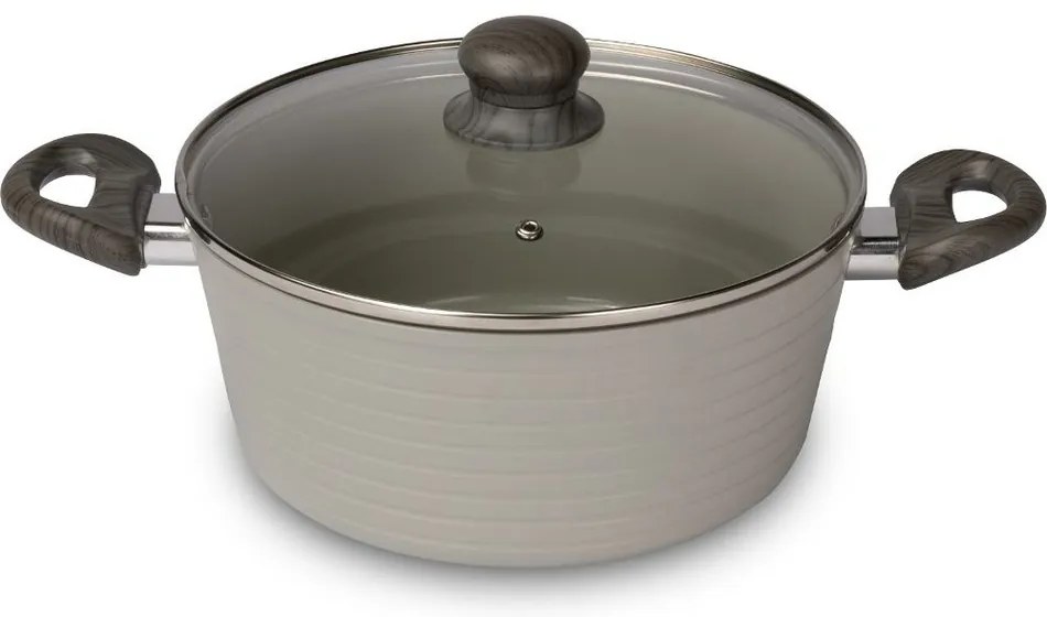 Lamart LT1268 cratiță cu capac Stripe, diametru 24cm