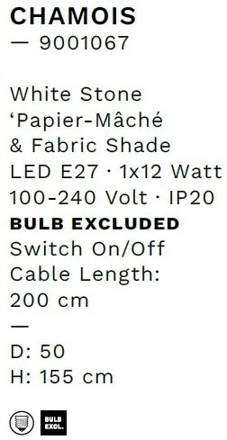 Lampadar/Lampa de podea design decorativ, CHAMOIS H 155cm