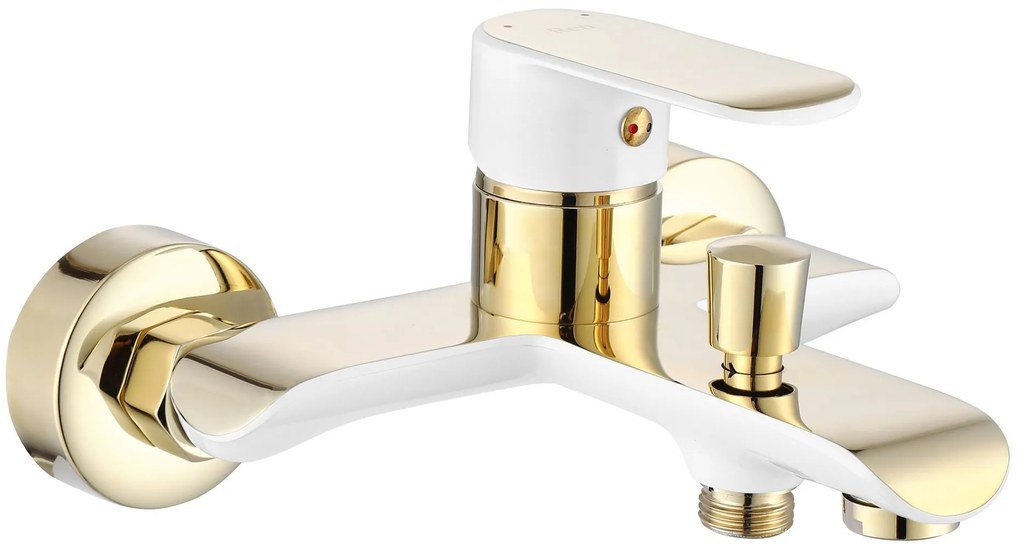 Baterie pentru cadă REA Bloom White gold