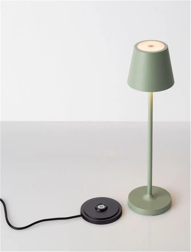 Veioza/Lampa de masa LED portabila exterior IP54 PETIT verde
