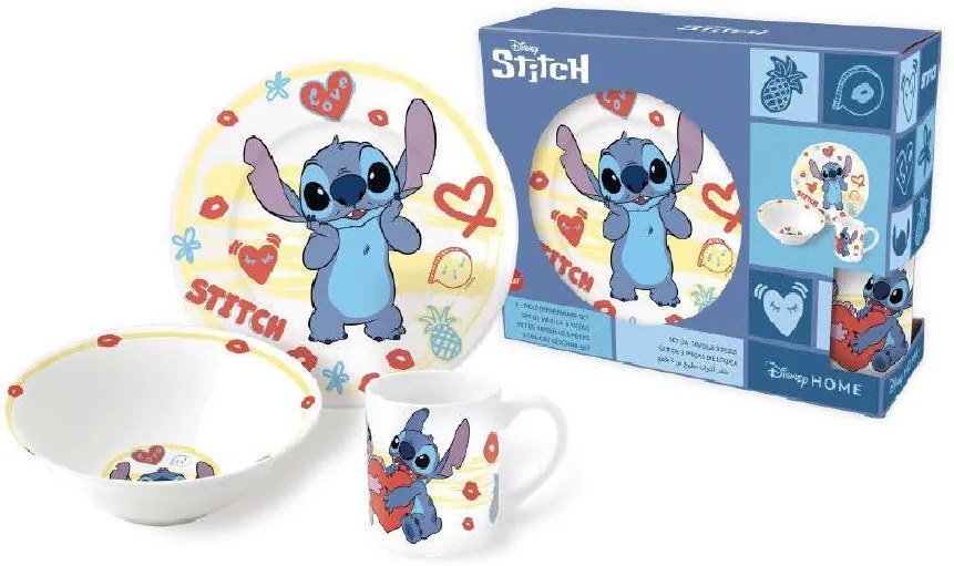 Disney Lilo și Stitch Heart set de masă din porțelan în cutie de cadou
