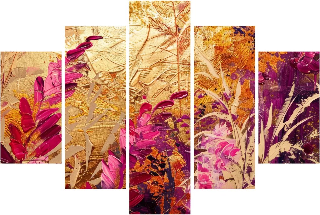 Tablou - Pictură abstractă de flori II. (150x105 cm)