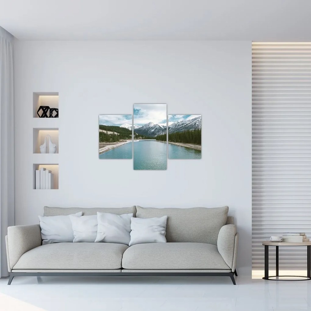 Tablou cu peisaj montan (90x60 cm)