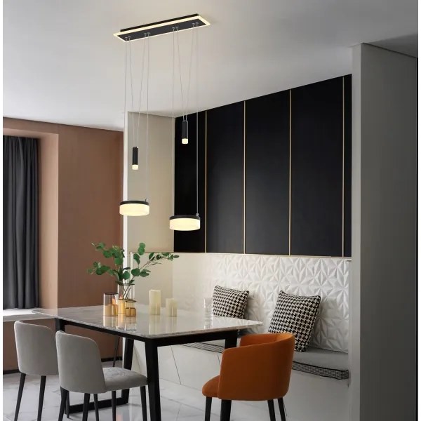 Lustră LED dimabilă pe cablu Wofi 6054-502 JESSE LED/21W/230V negru