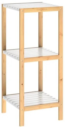 Deuba Raft bambus 80x33x34cm - alb