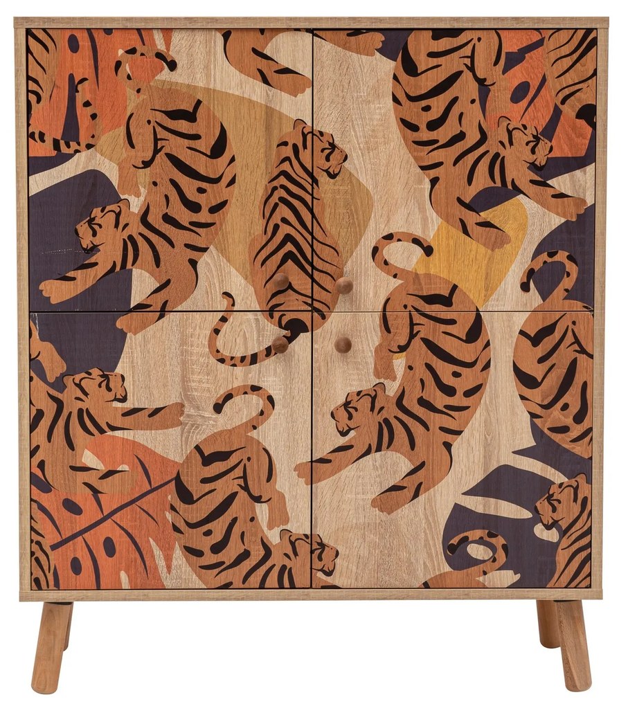 Mobilier pentru hol Maluxe Tigris (Stejar sonoma + Albastru închis). 1089062
