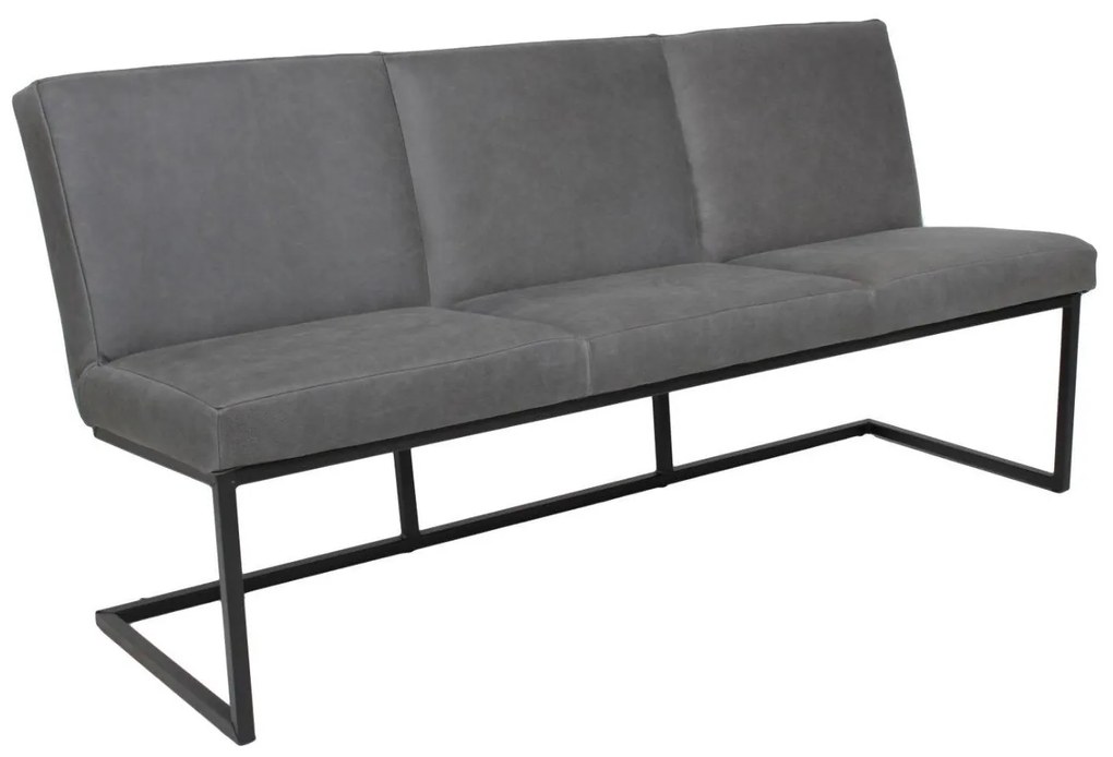 Banca dining din piele naturala de bivol ✔ model FLEET | Dimensiuni: 240x60x87x52 cm