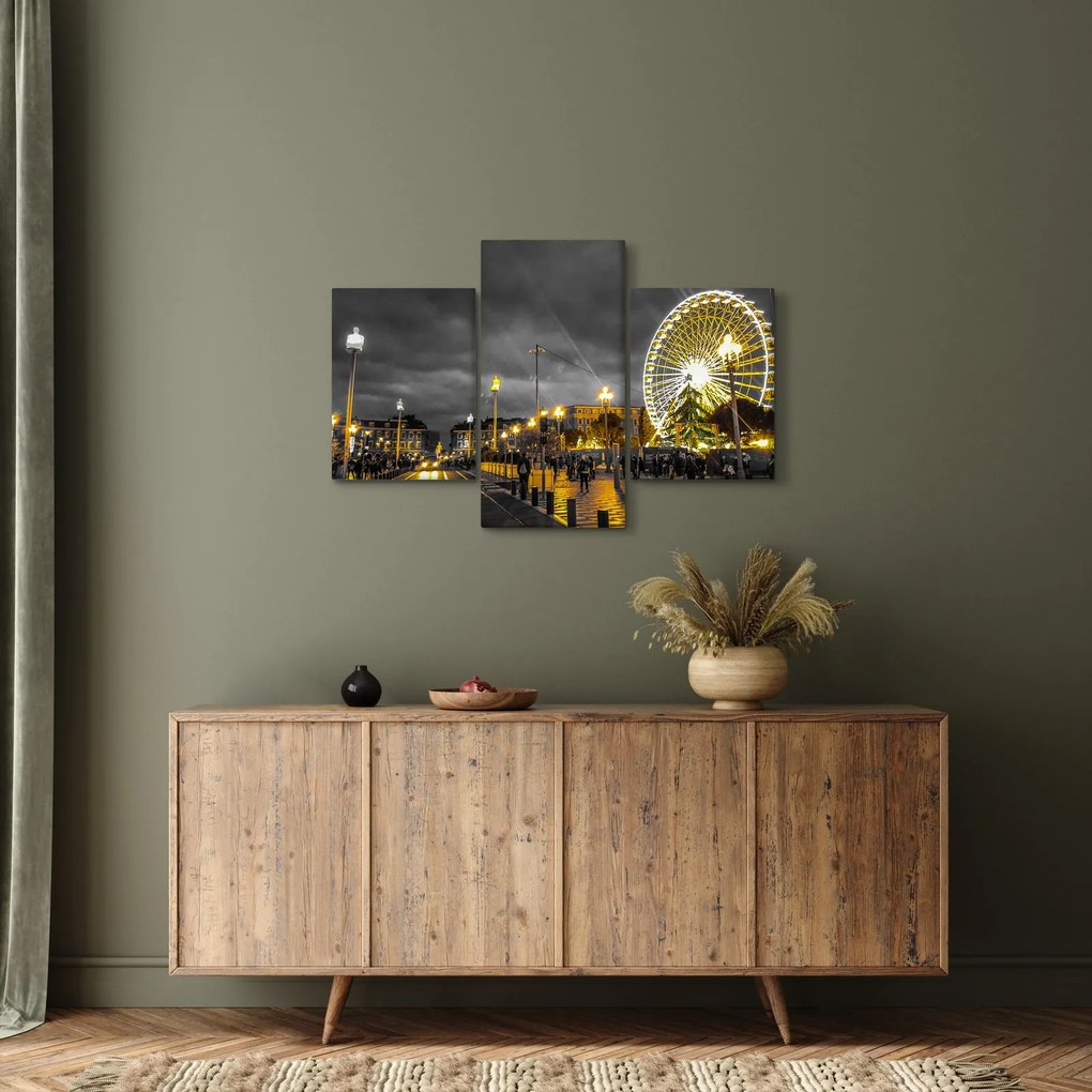 Tablou carusel în amurg (90x60 cm)