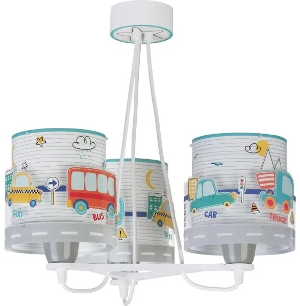 Dalber 61687 - Lustră copii BABY TRAVEL 3xE27/60W/230V