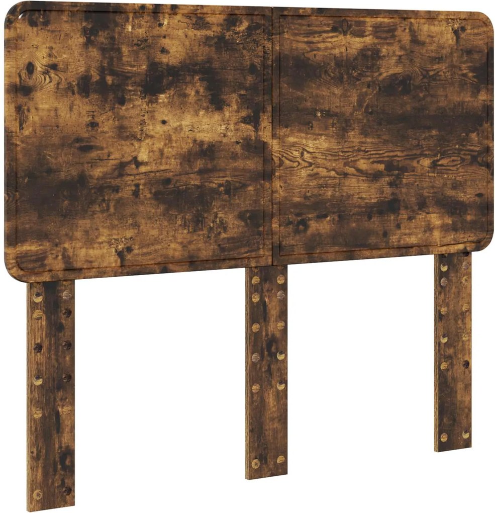 vidaXL Tăblie cap Stejar fumuriu 135 cm Lemn compozit