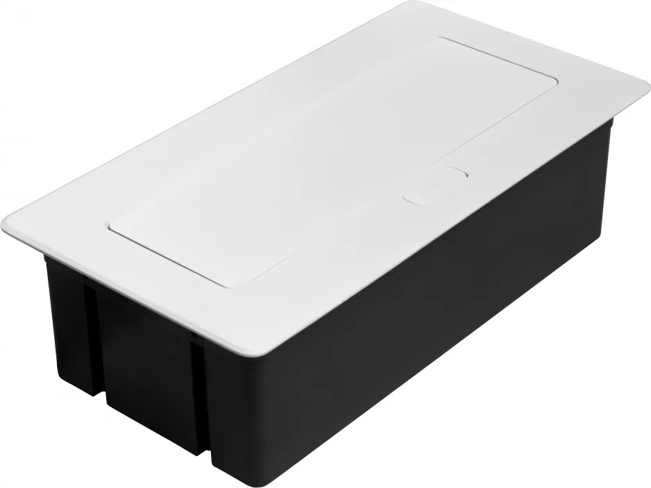 Priza incorporabila in blat Multi Soft GTV, 2 prize Schuko, USB A + C, HDMI, RJ45, alb, 240 x 120 mm Aluminiu Plastic, Alb, L:240 mm; l:120 mm; H:73