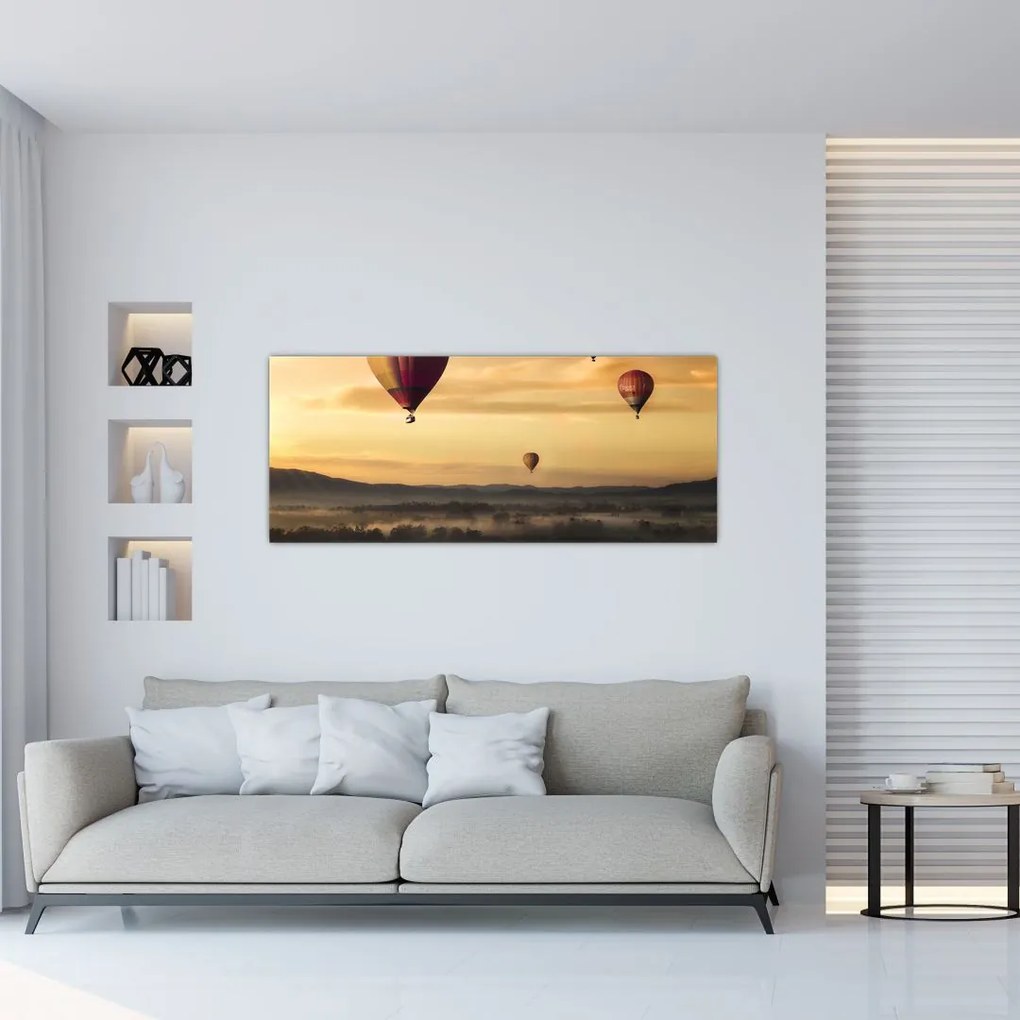 Tablou cu baloane zburând (120x50 cm)