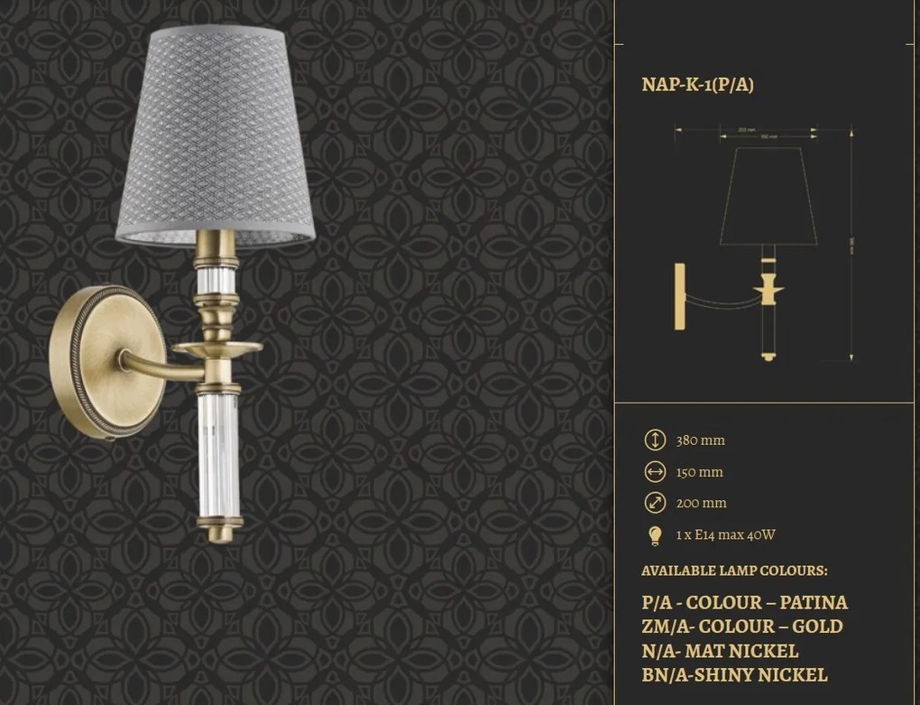 Aplica eleganta design clasic NAPOLI