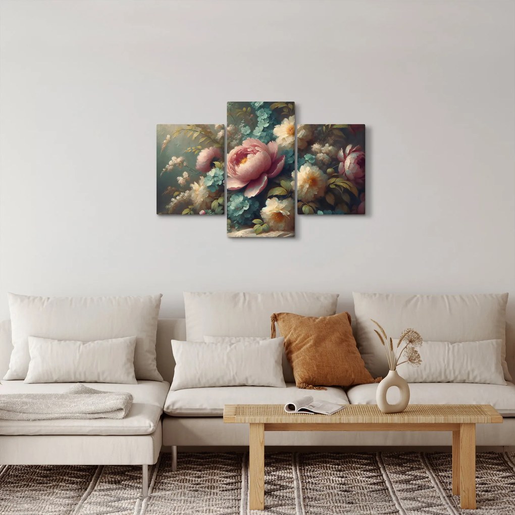 Tablou - Natură moartă cu flori - pictură (90x60 cm)