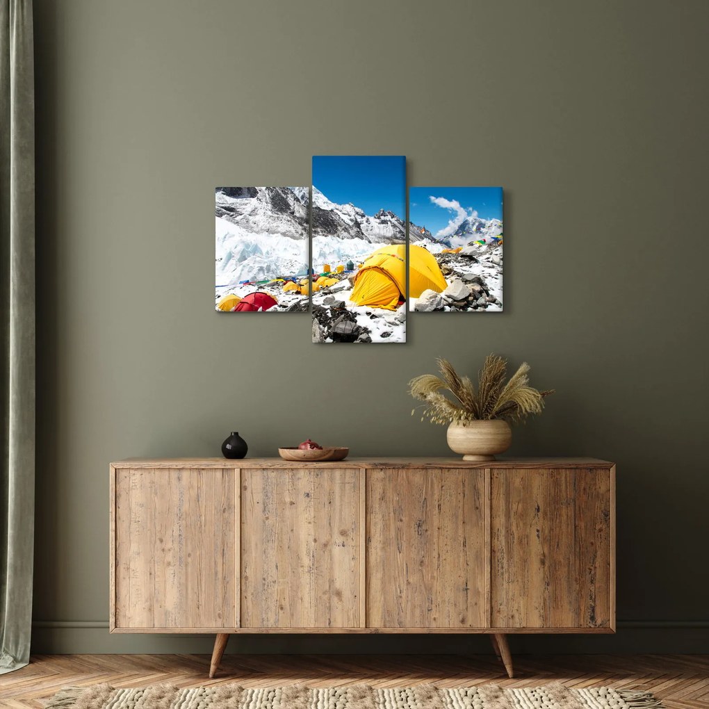 Tablou - Camping la munte (90x60 cm)