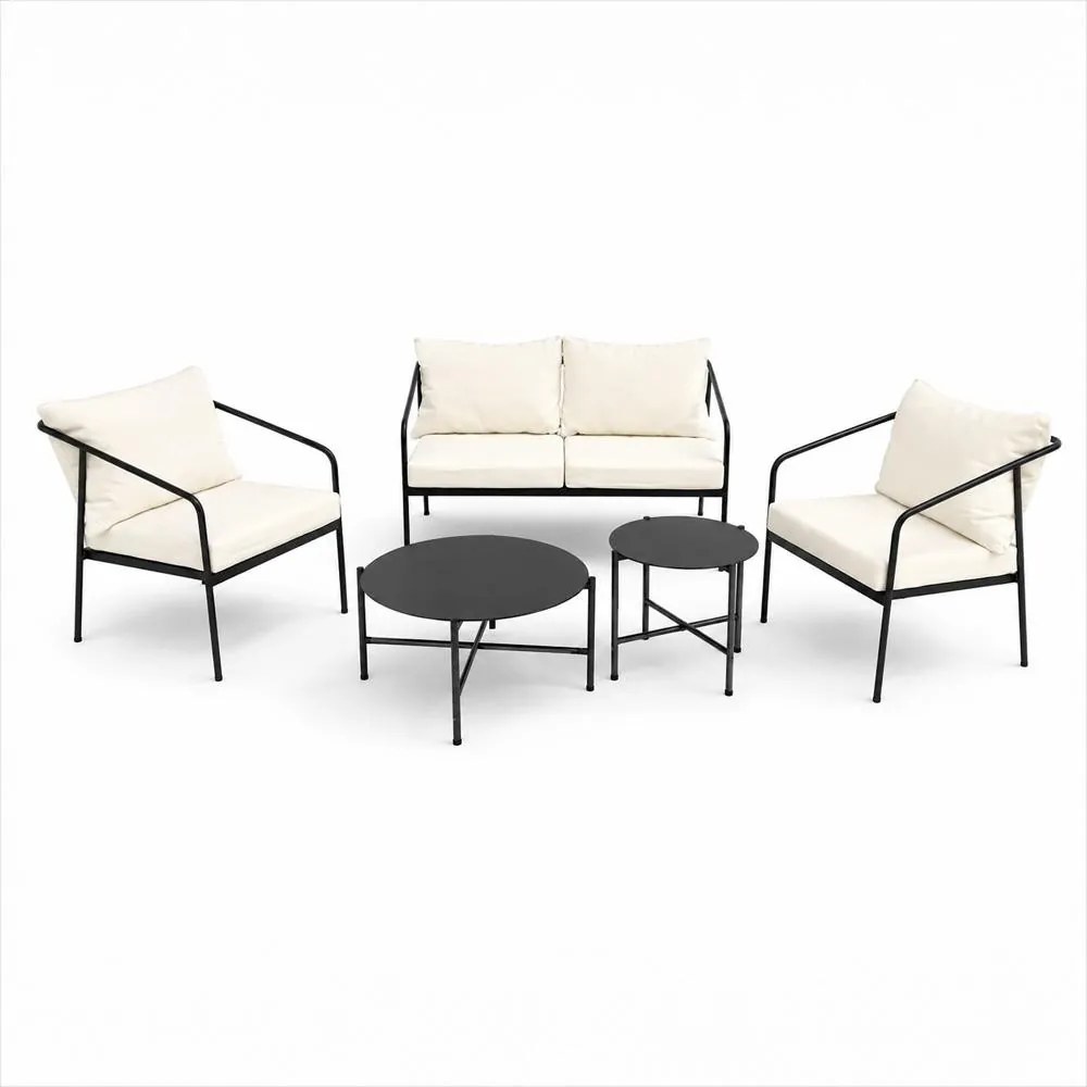 Set mobilier de grădină AVENBERG MESSINA alb