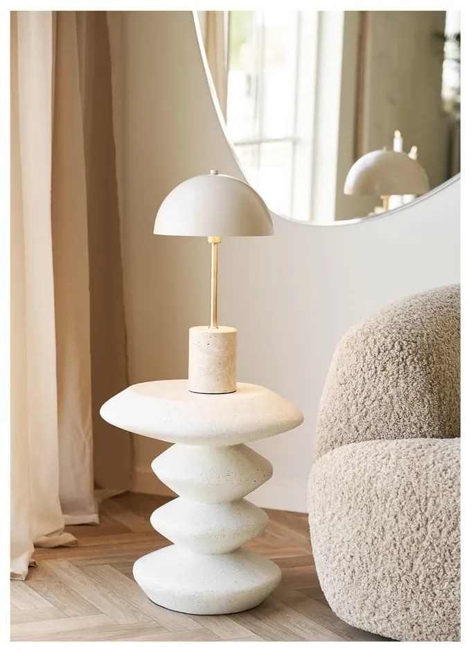 Măsuță auxiliară rotundă din piatră ø 36 cm Blackburn – House Nordic