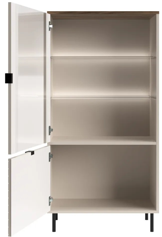 Dulap EYCO 1D1W, cașmir/stejar castello