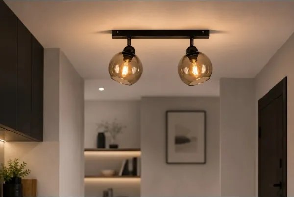 Spot UNO 2xE27/60W/230V negru