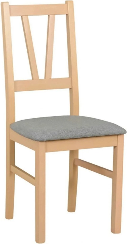 Scaun FILO, stejar sonoma/gri, stofa clasica/lemn, 43x50x94 cm