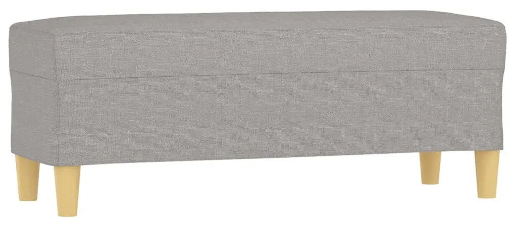 349375 vidaXL Bancă, gri deschis, 100x35x41 cm, textil