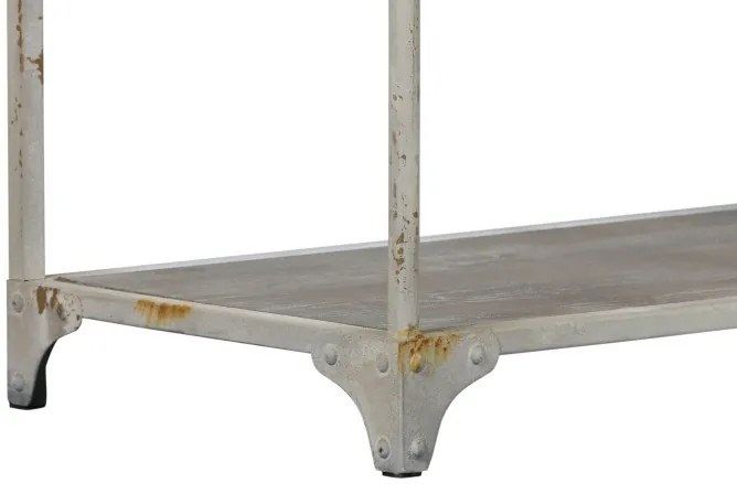 Consola, bej, din metal, aspect vintage, Arches