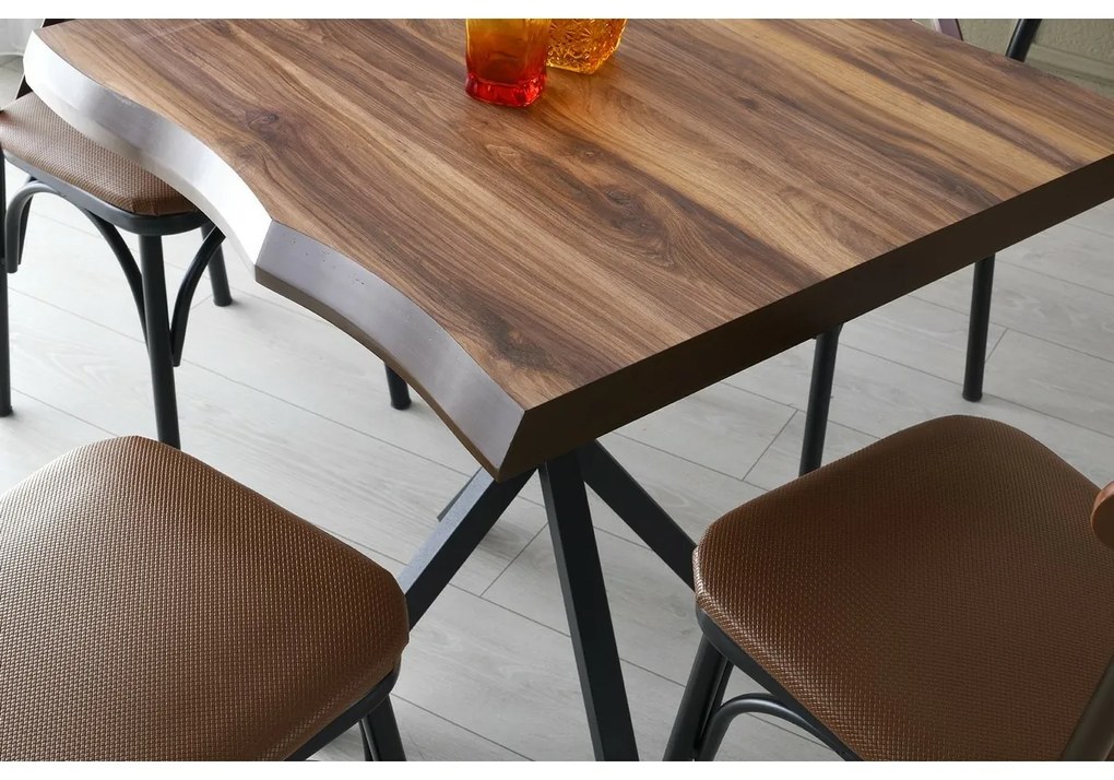 Masă de sufragerie Safir Walnut