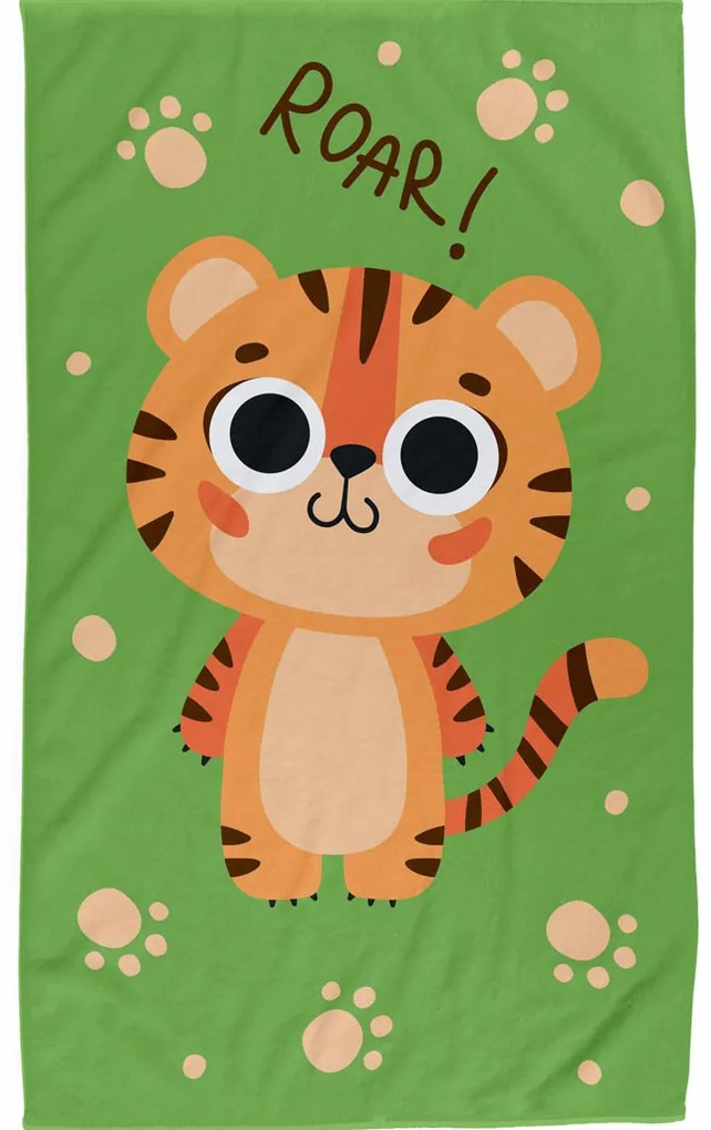 Tigru Roar prosop de mână pentru față, prosop 30x50 cm