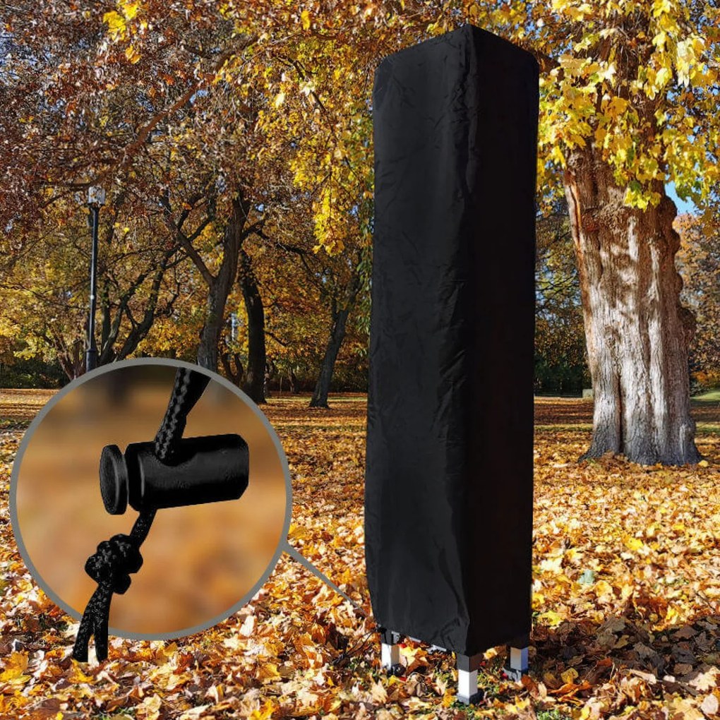 Cort de tip cortină 2×3 m din aluminiu fără pereți | Montare rapidă și cadru ușor și rezistent - fara 3 pereti - Negru