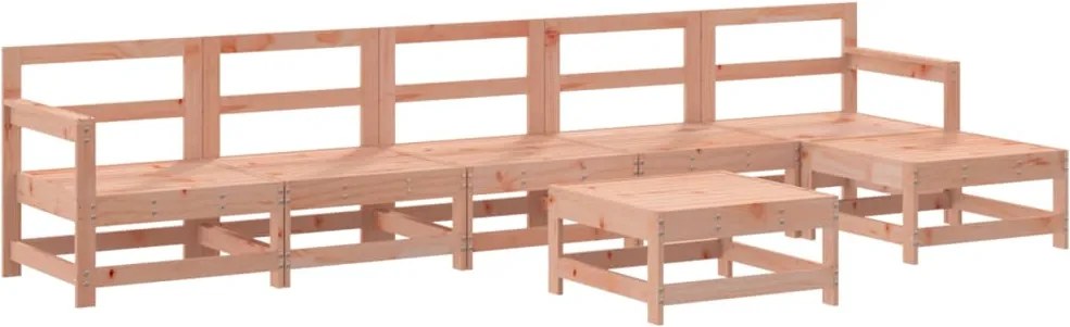 vidaXL Set mobilier de grădină, 7 piese, lemn masiv douglas