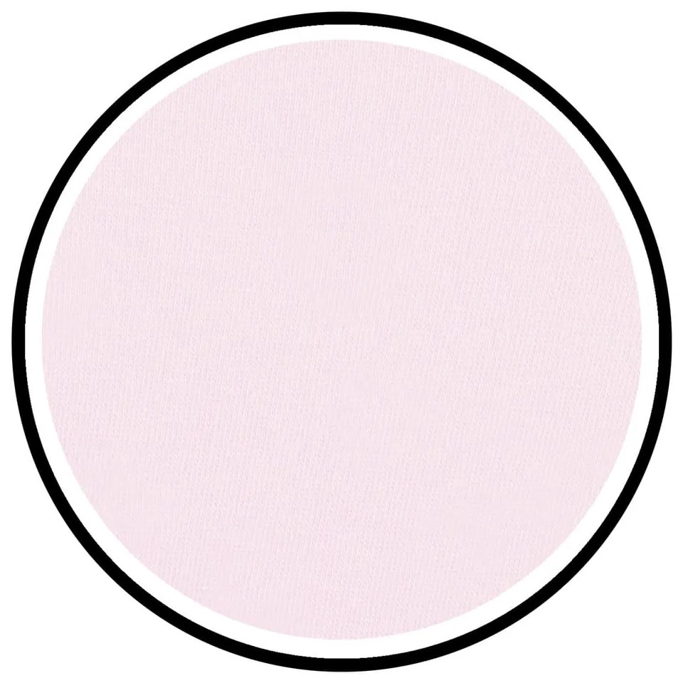 Cearceaf roz deschis din jerseu cu elastic 90x200 cm Amber – Restilo