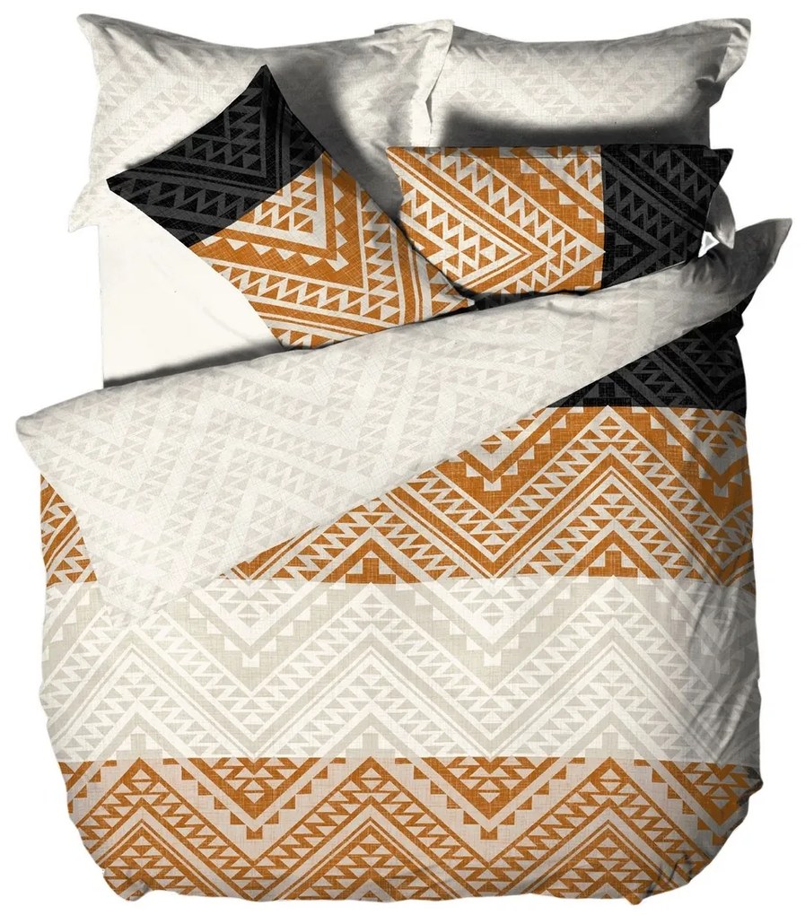 B.E.S. Petrovice Lenjerie de pat din flanel EtnicTerra, 140 x 200 cm, 70 x 90 cm