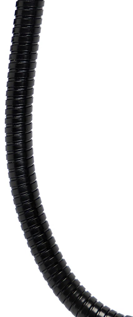 Aplică neagră cu abajur din catifea, design crocodil, 18 cm - Brescia