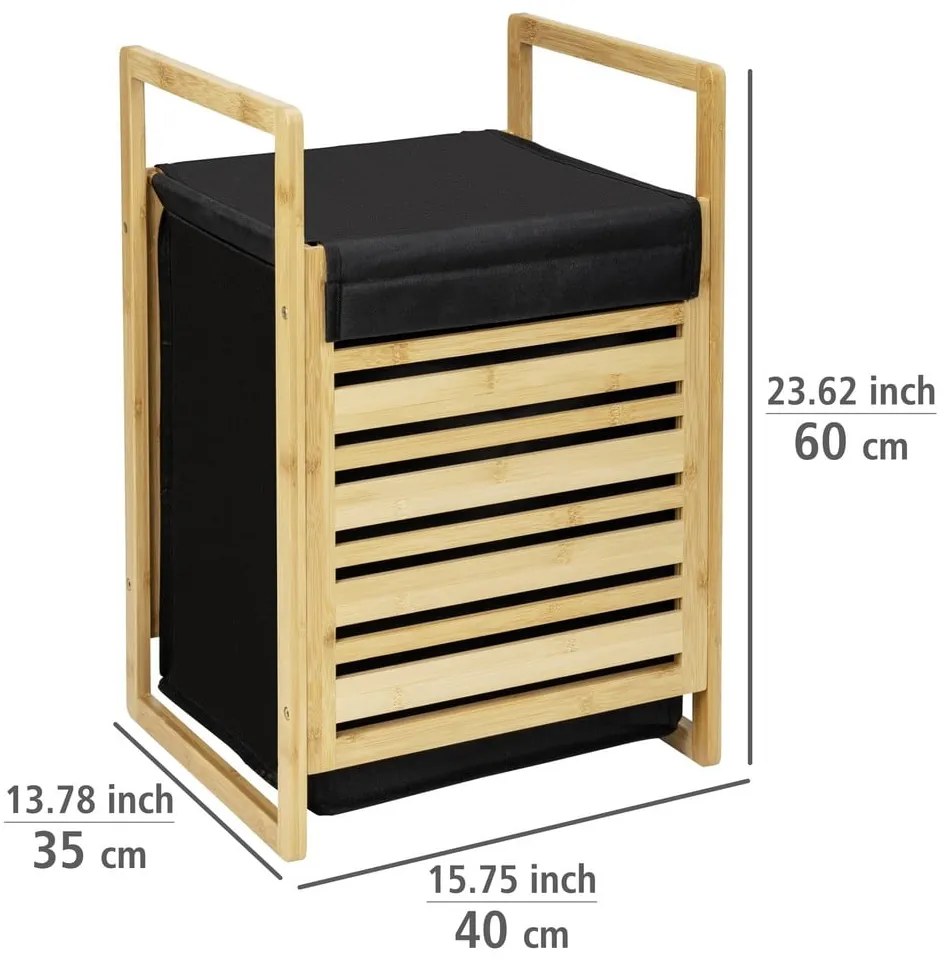 Coș de rufe din material textil 47 l Ecori – Wenko