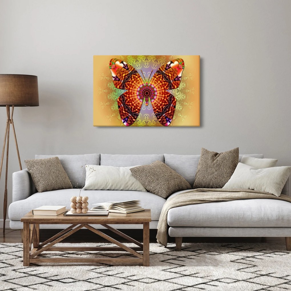 Tablou - Fluture etno (90x60 cm)